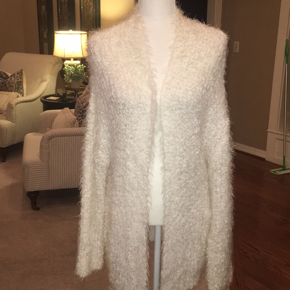 Fuzzy Chunky Cardigan Sweater - Picture 11 of 13